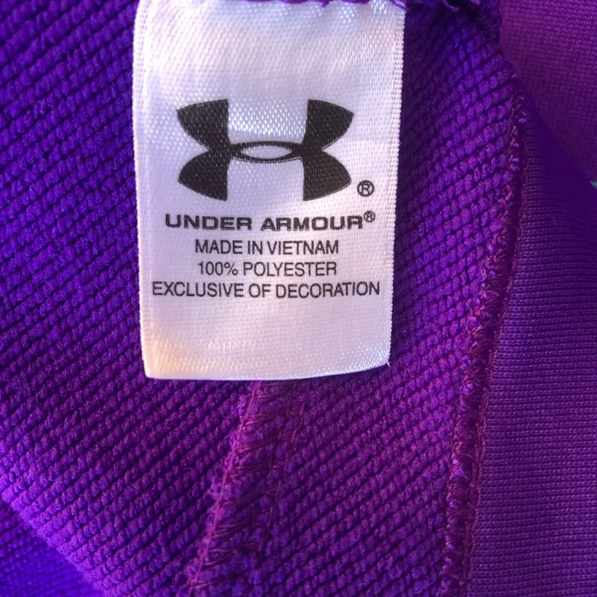 Under Armour Purple Quarter-Zip Activewear Top