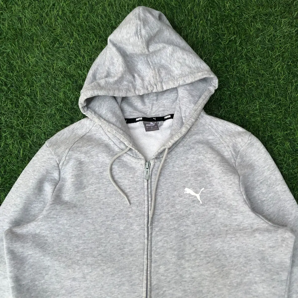Puma Grey Zip-Up Hoodie