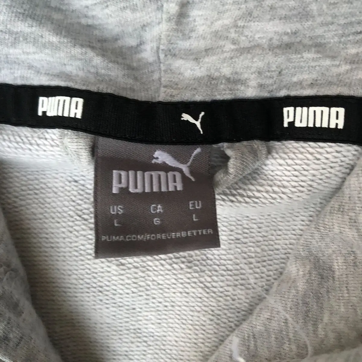 Puma Grey Zip-Up Hoodie