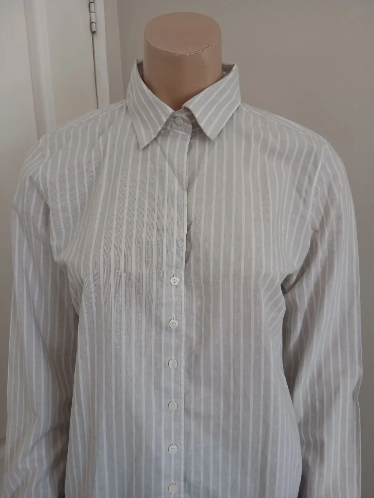 Poetry Striped Long-Sleeve Button-Up Shirt