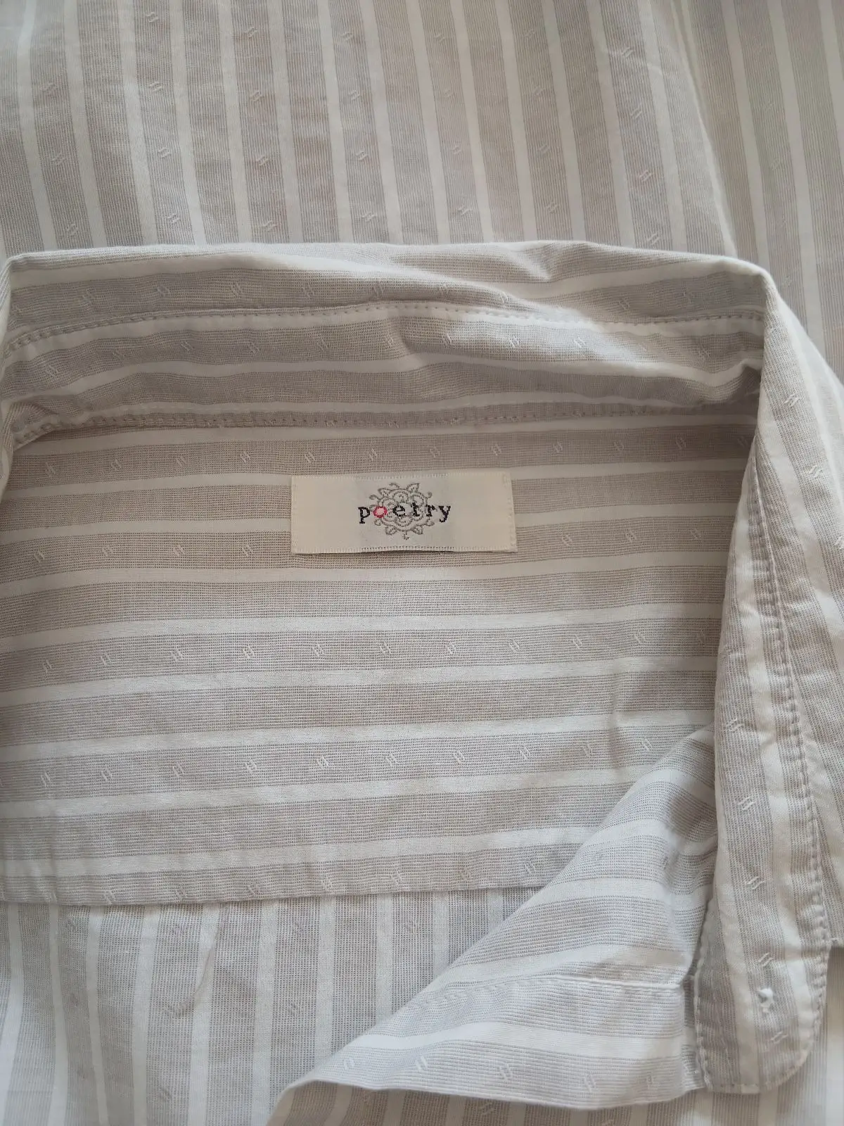Poetry Striped Long-Sleeve Button-Up Shirt