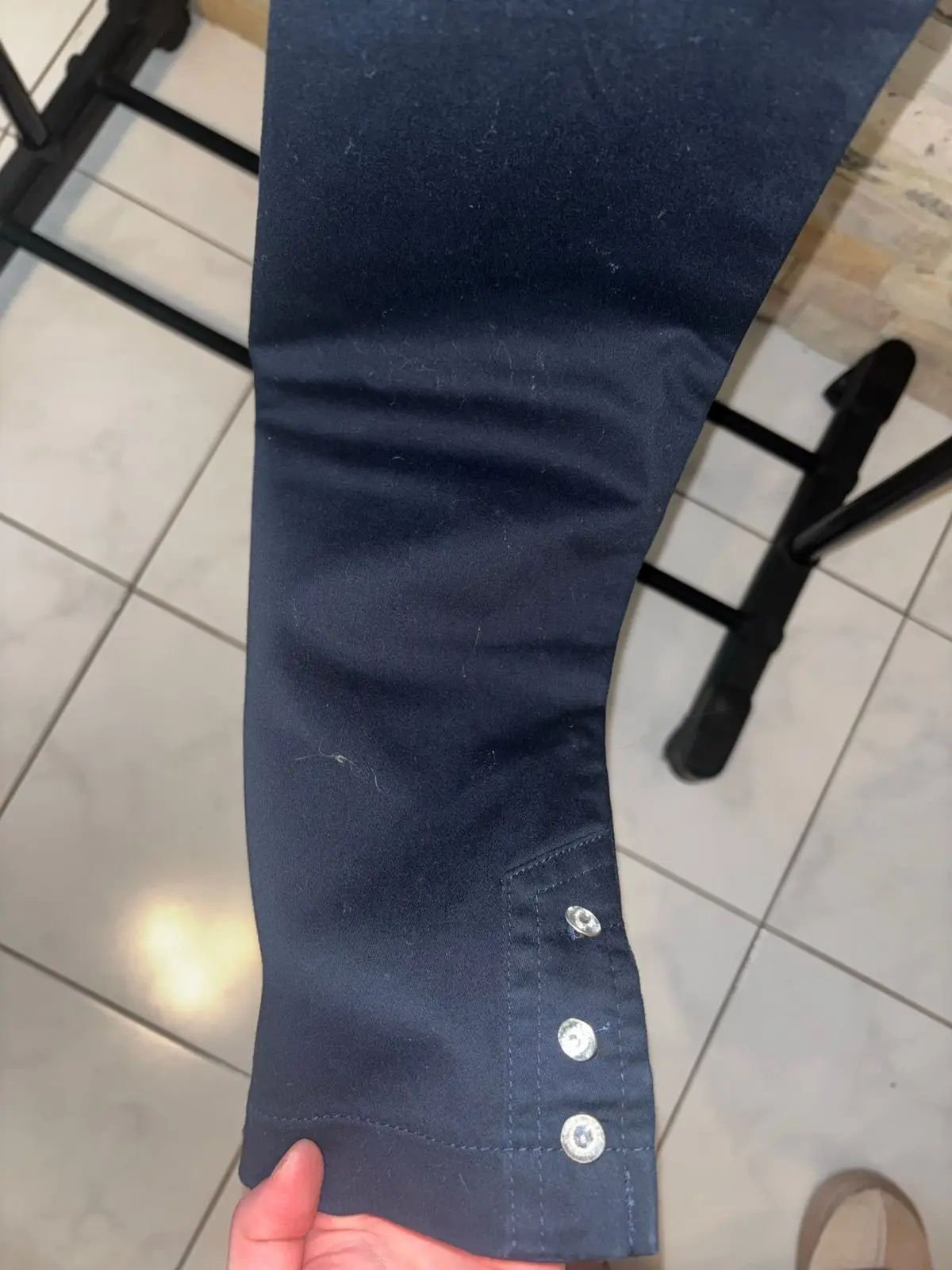 Miladys Navy Cropped Trousers