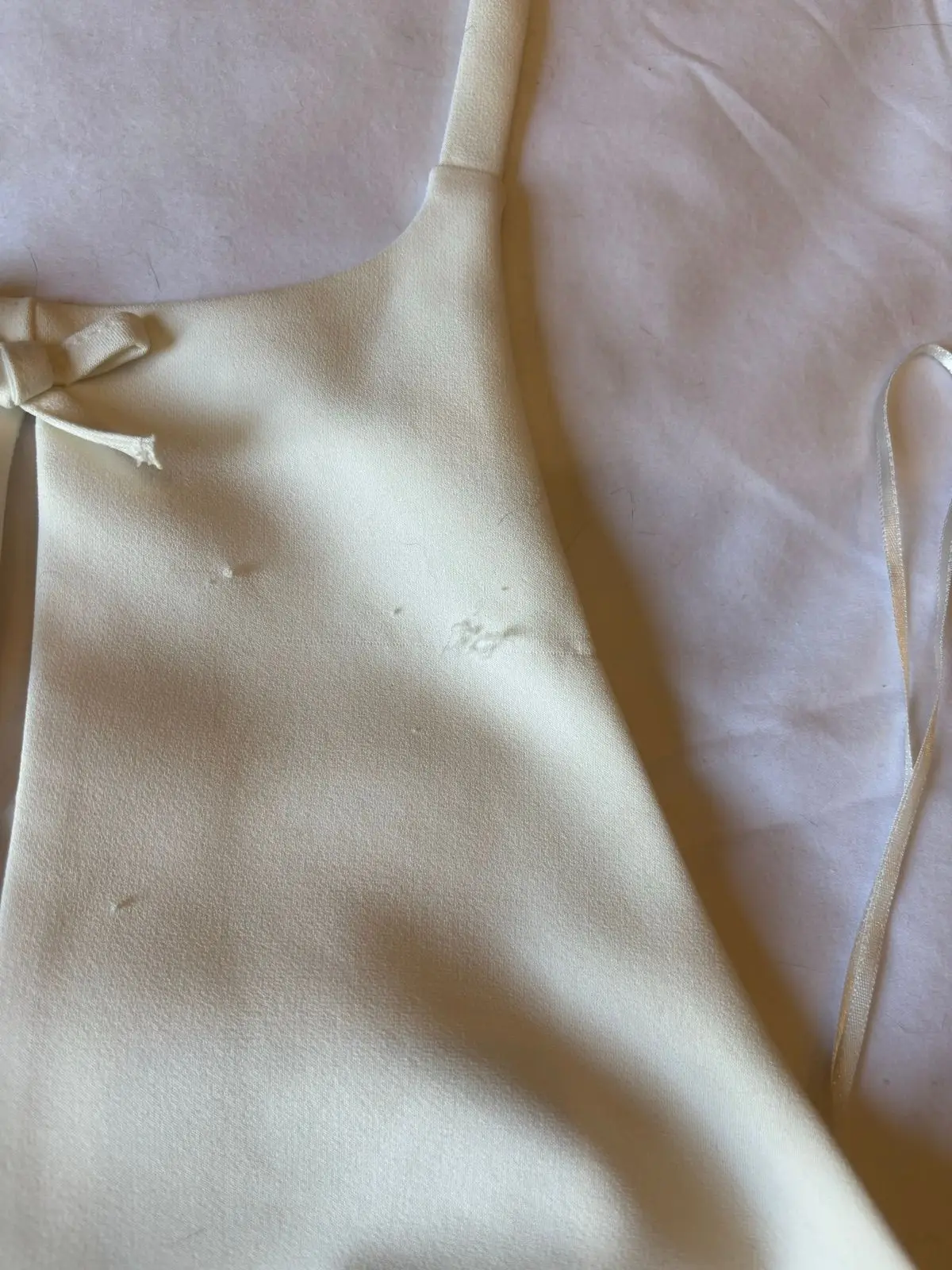 Zara White Halter Neck Bow Detail Top