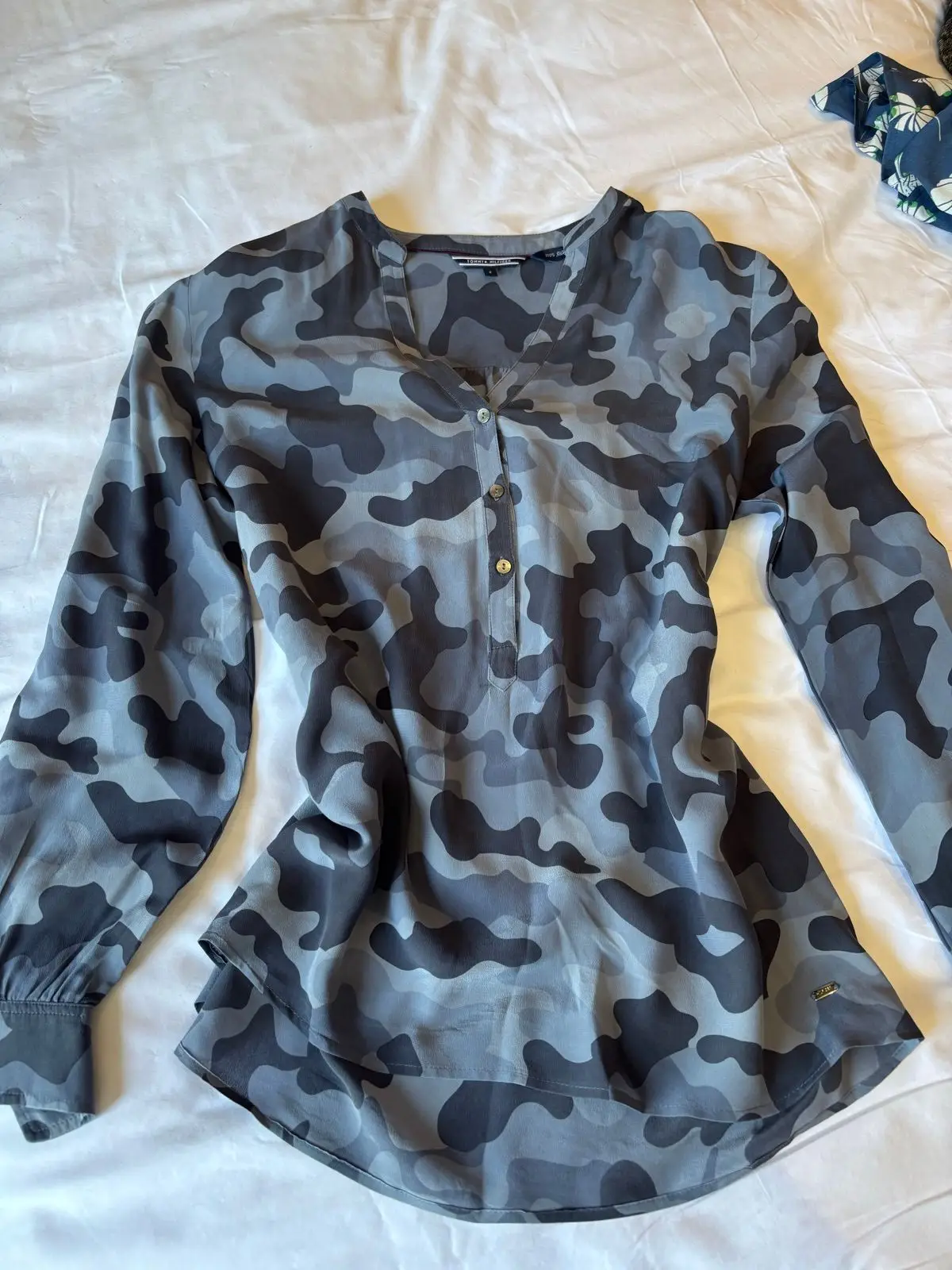 Tommy Hilfiger Silk Camouflage Blouse