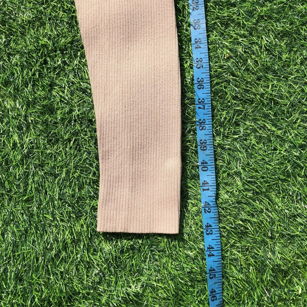 Fear of God Essentials Ribbed Knit Leggings Beige