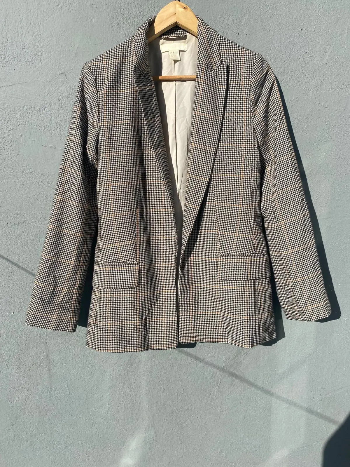 H&M Patterned Single-Breasted Blazer
