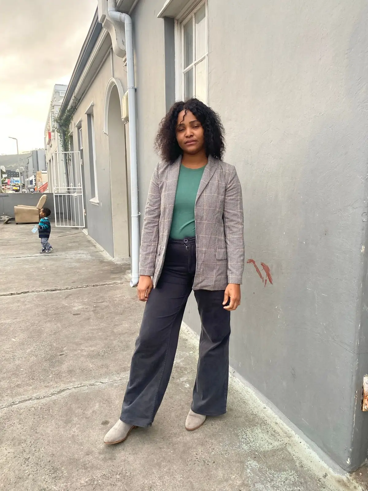 H&M Patterned Single-Breasted Blazer
