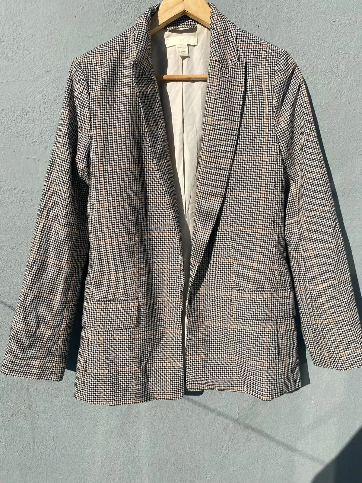 H&M Patterned Single-Breasted Blazer