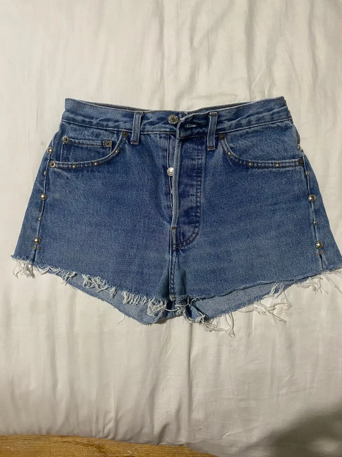 Levi's Studded Denim Shorts