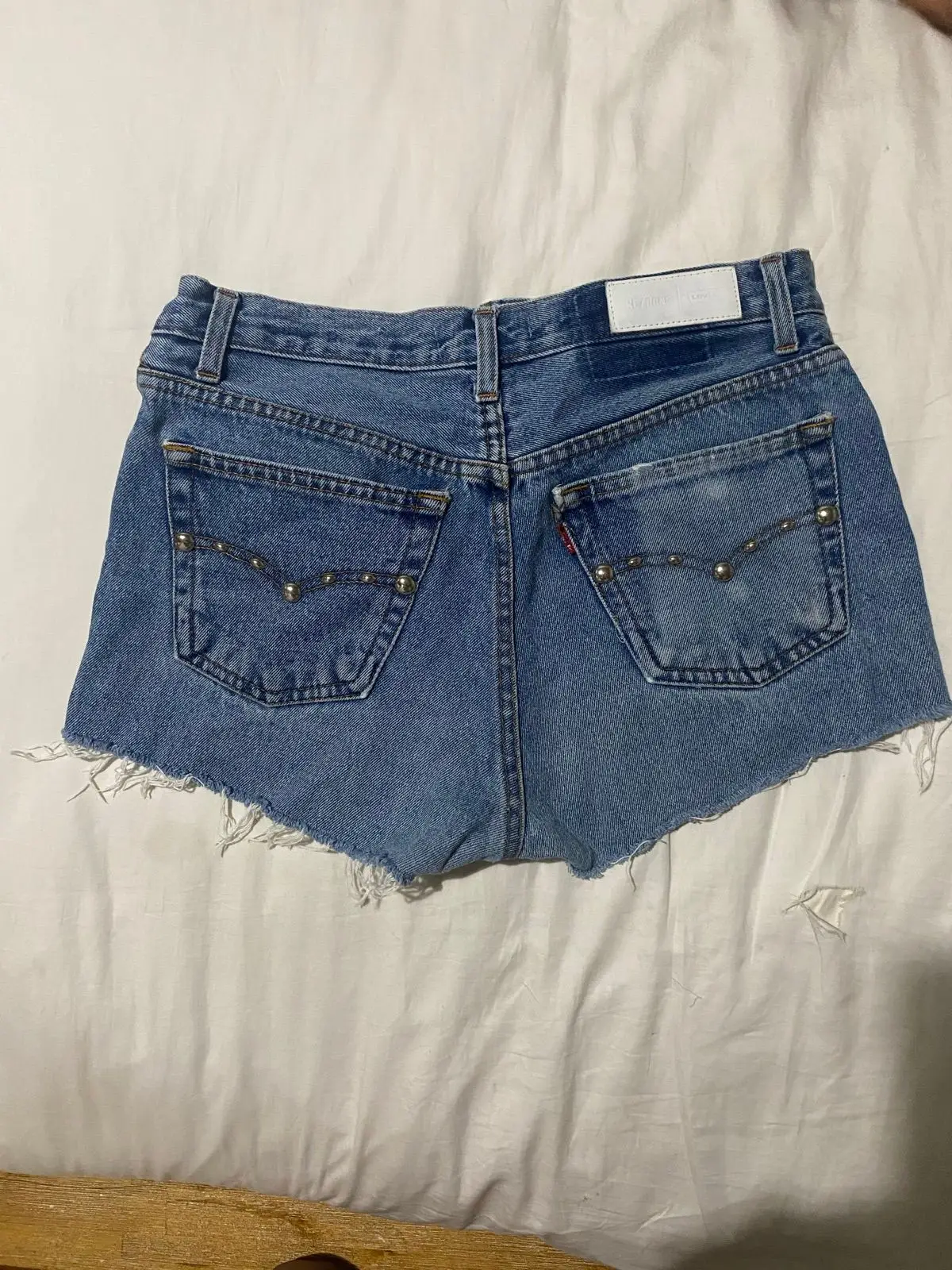 Levi's Studded Denim Shorts