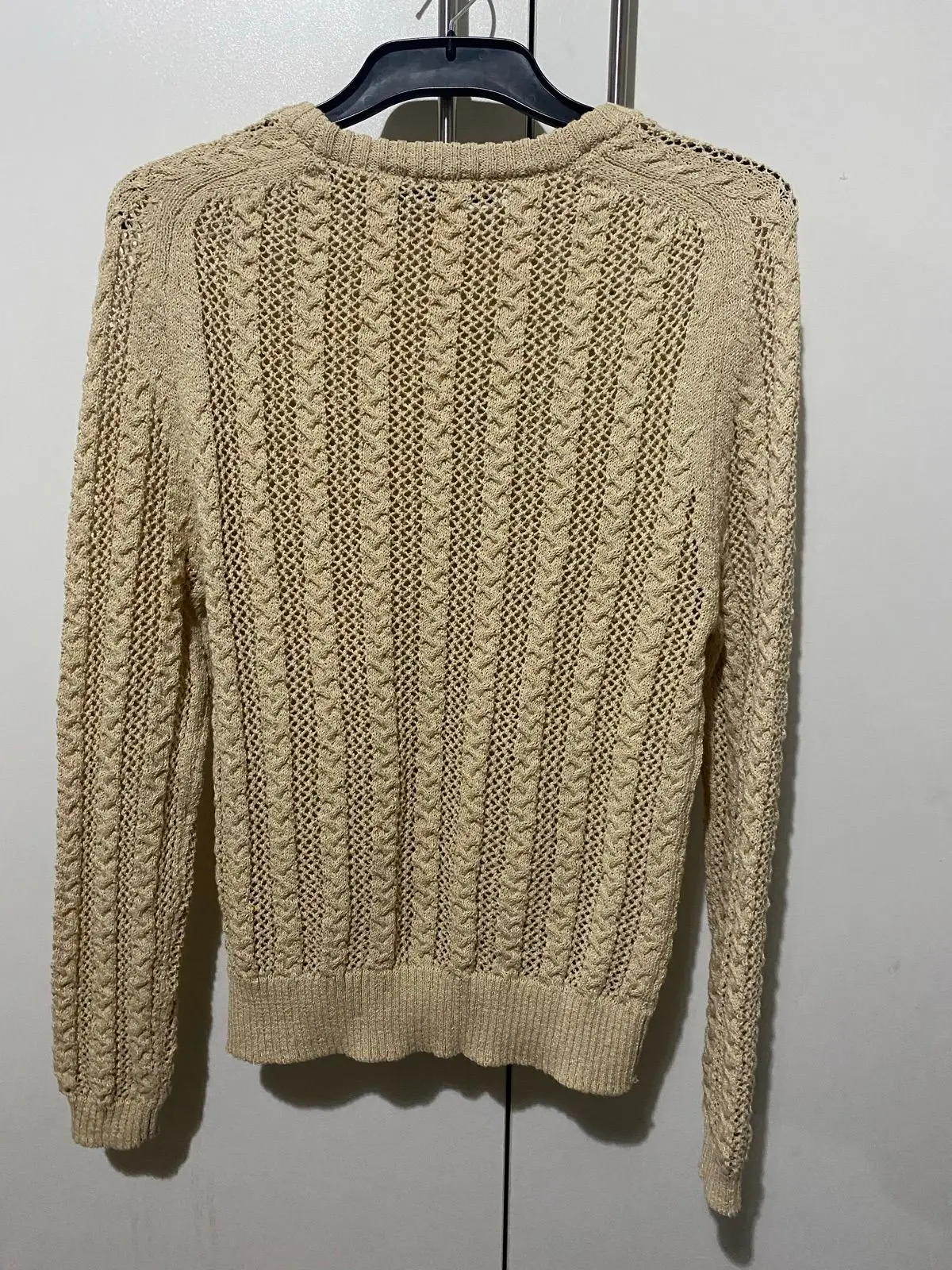 Zara Beige Open Knit Sweater