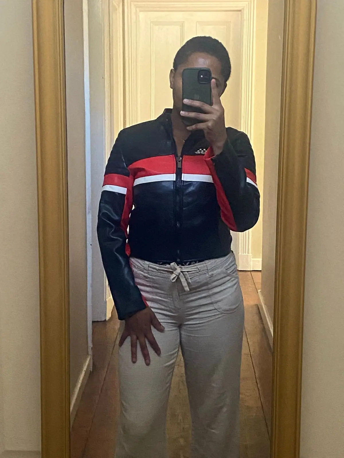 AND1 Black Red and White Racing Style Jacket