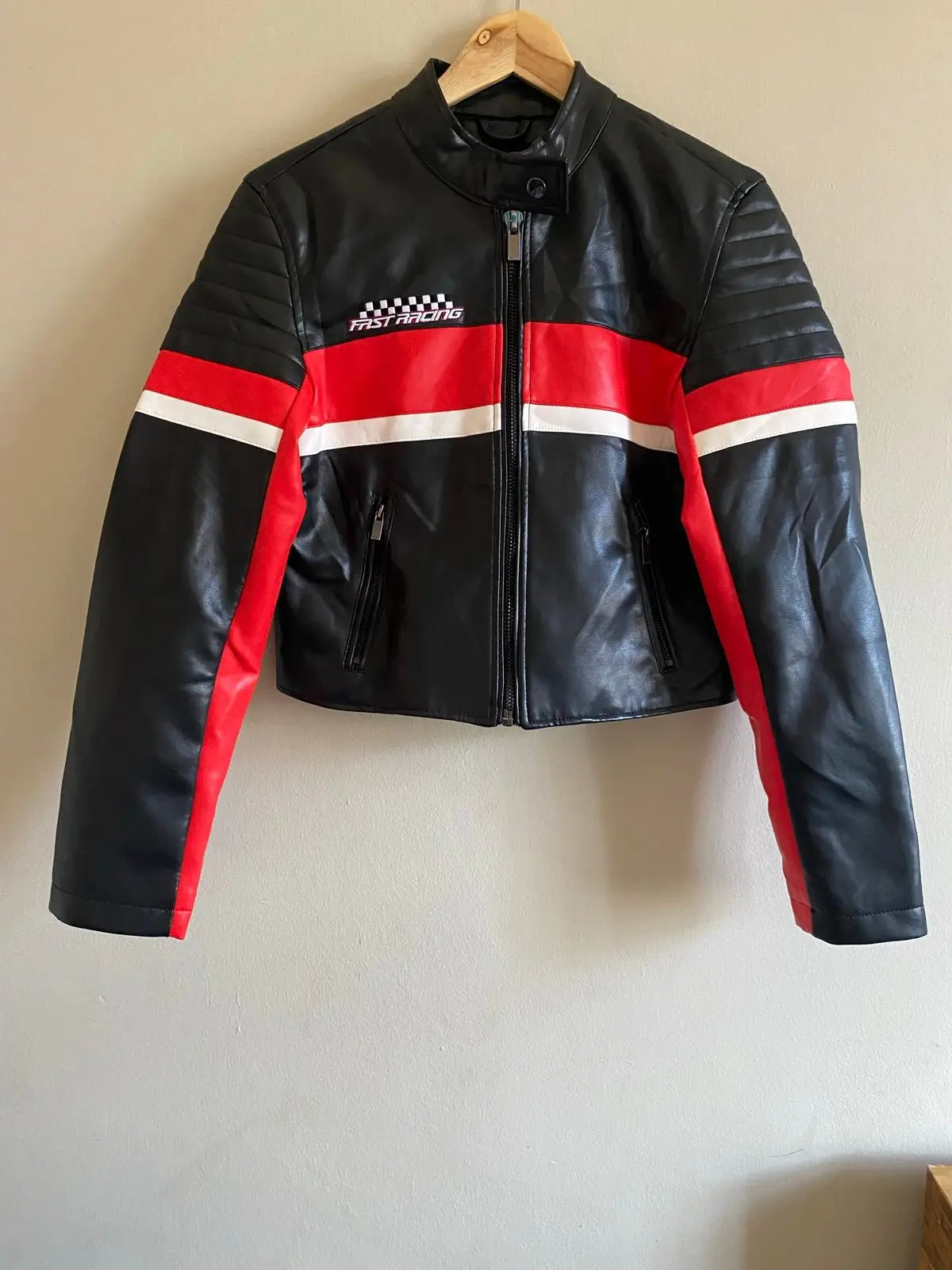 AND1 Black Red and White Racing Style Jacket