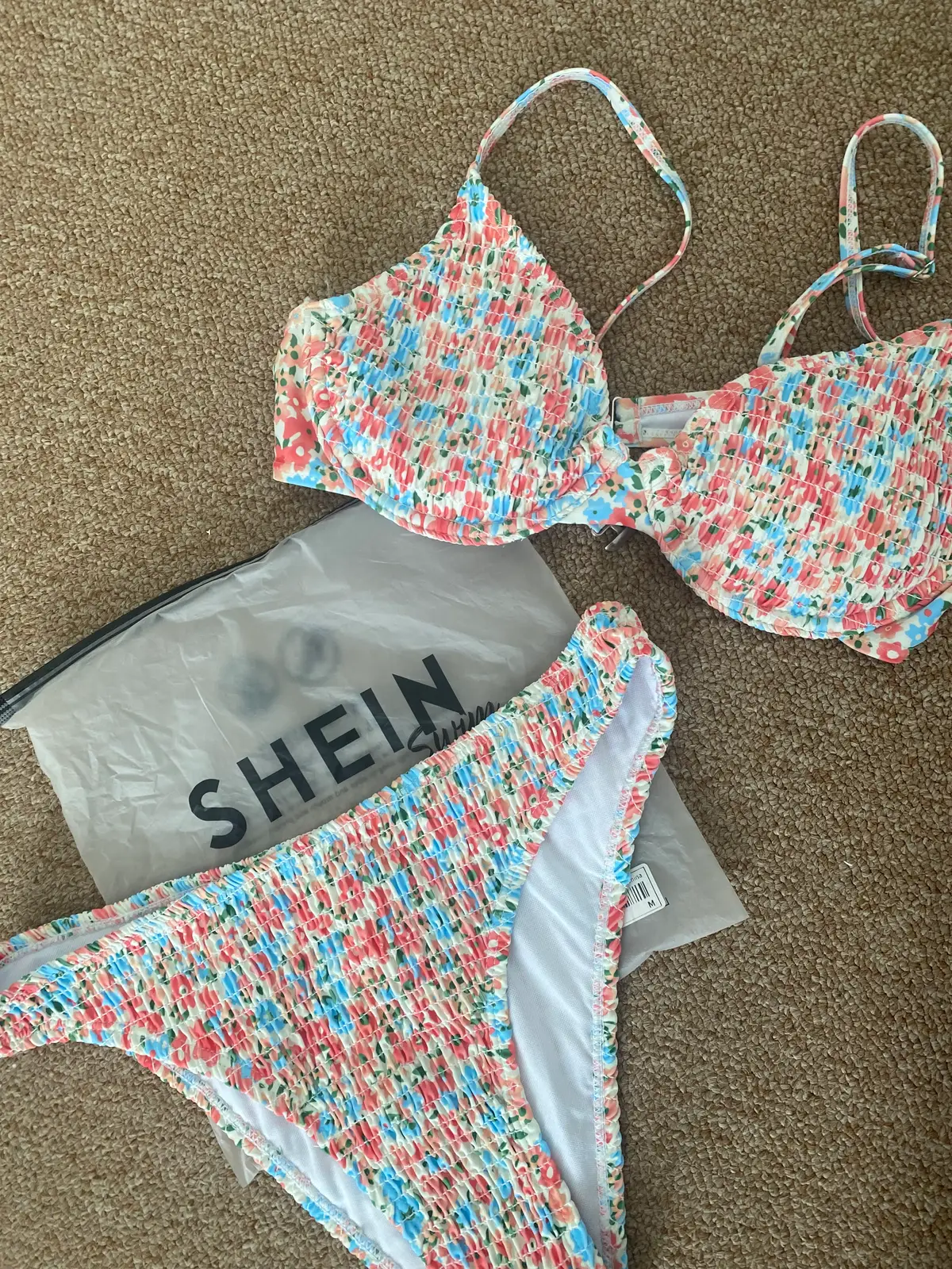Shein summer ditsy floral bikini