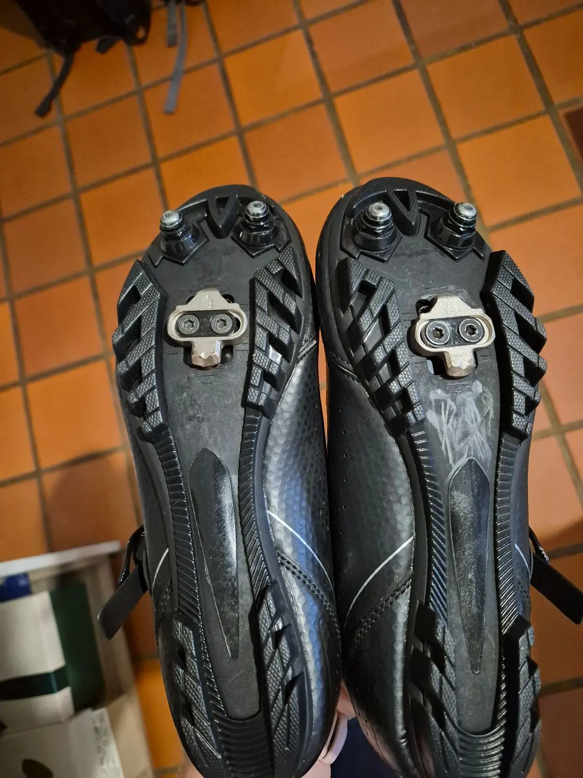 Maxed Black Cycling Shoes
