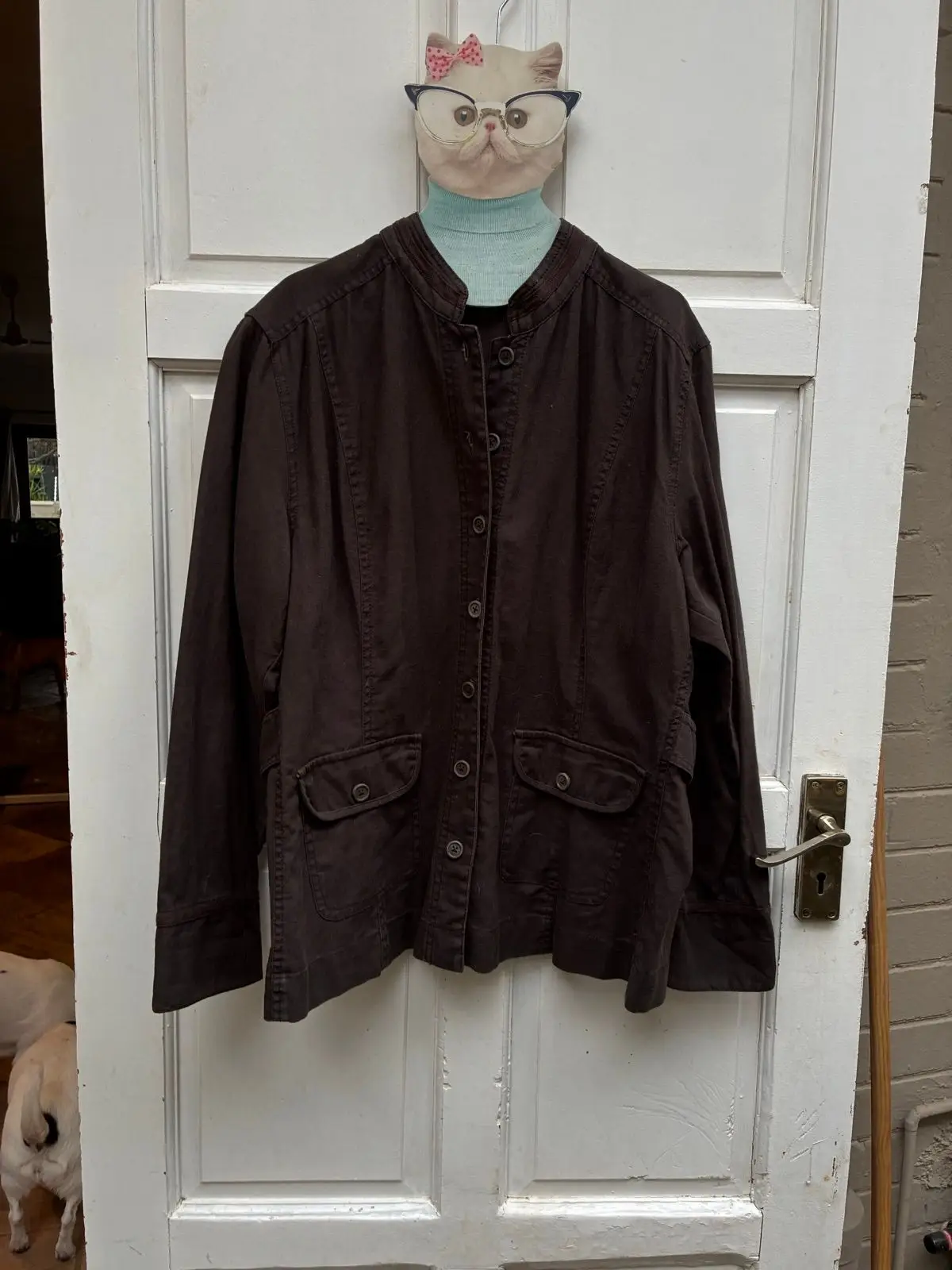 Woolworths Dark Brown Button-Up Utility Jacket