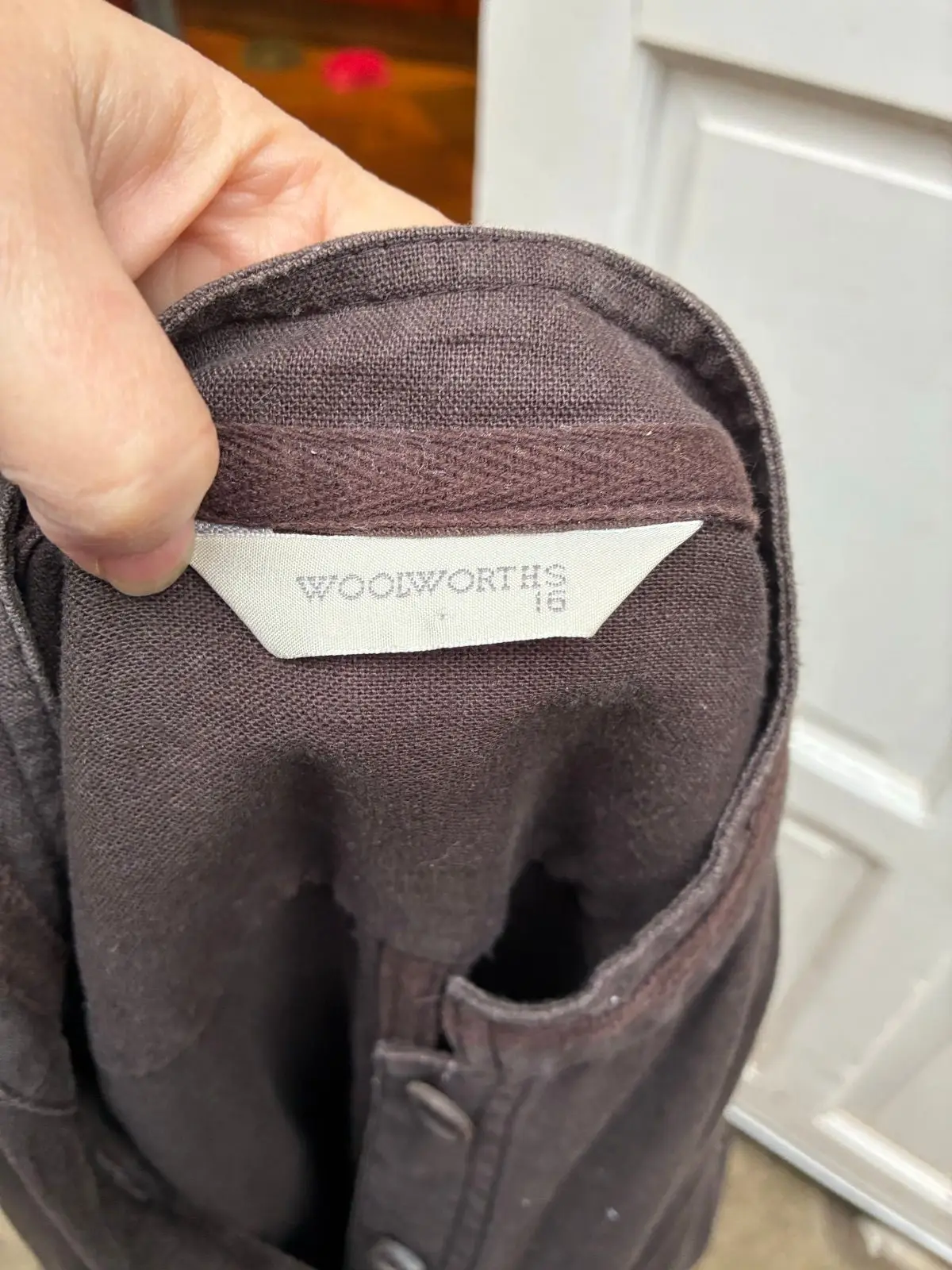 Woolworths Dark Brown Button-Up Utility Jacket