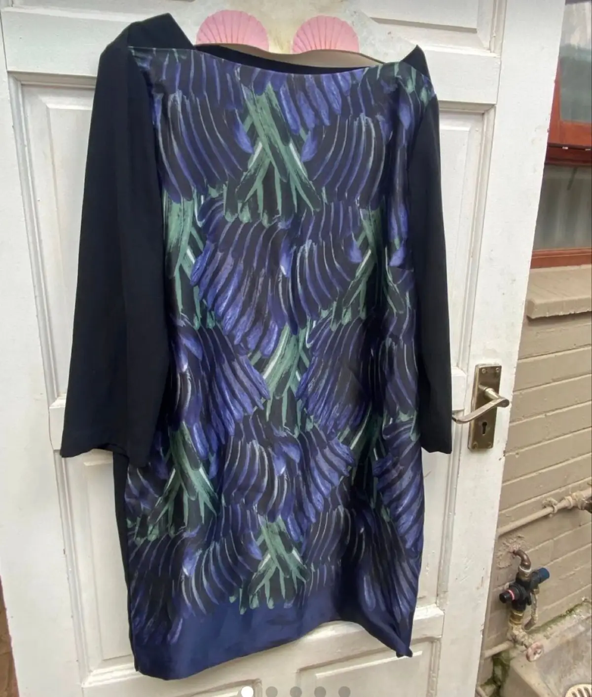 Zara Abstract Pattern Long Sleeve Dress