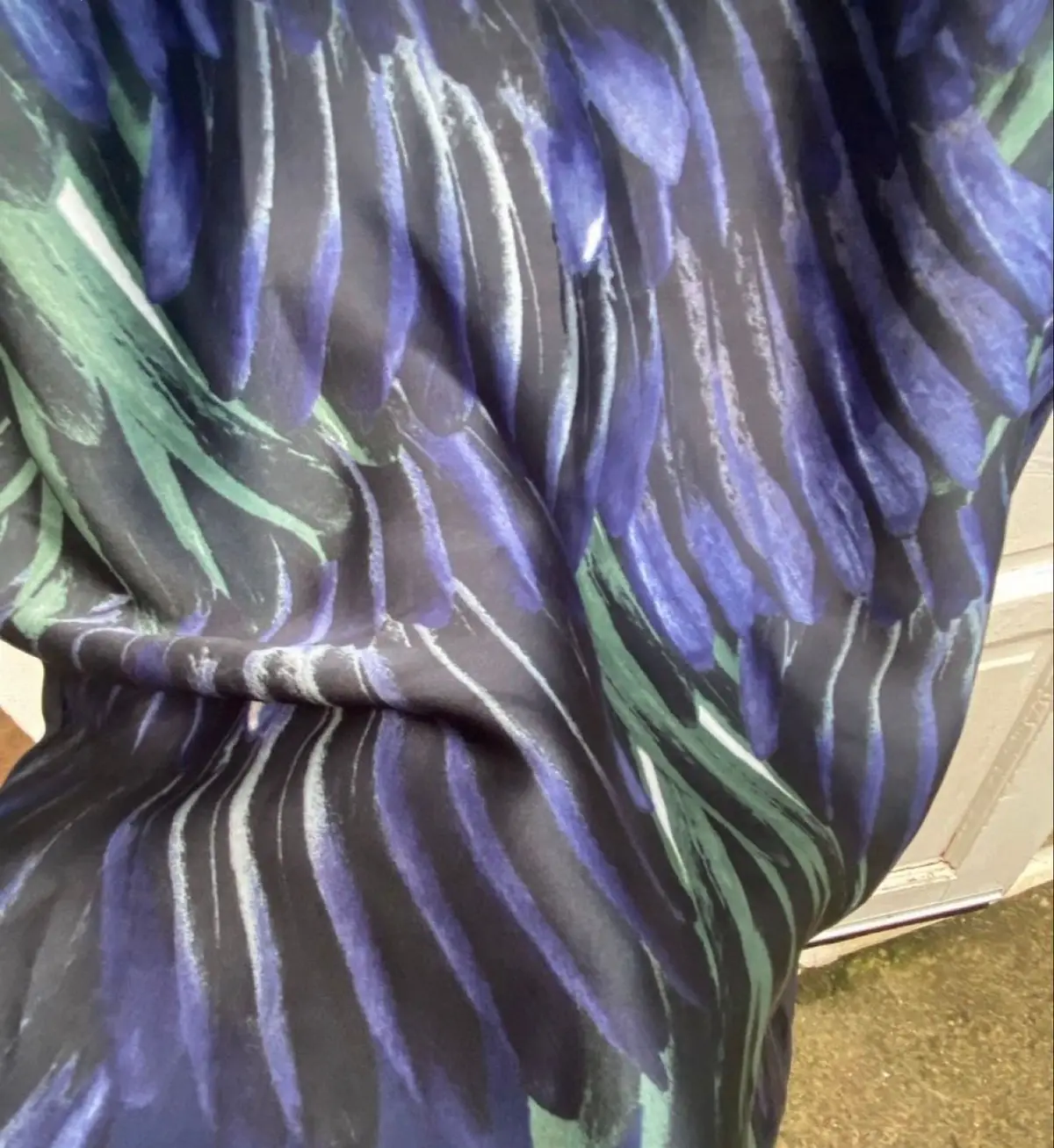 Zara Abstract Pattern Long Sleeve Dress