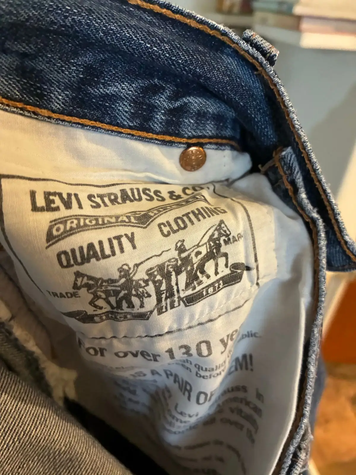 Levi's Classic Blue Denim Jeans
