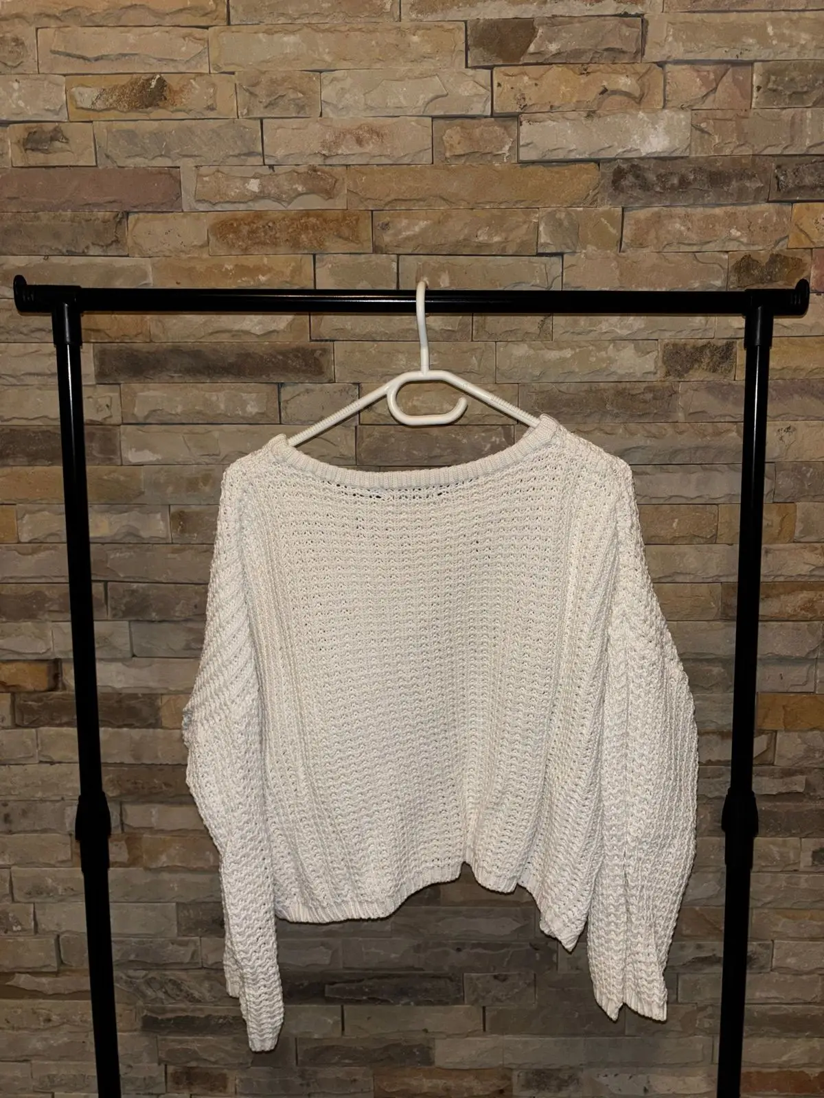 Page One White Knit Long Sleeve Sweater