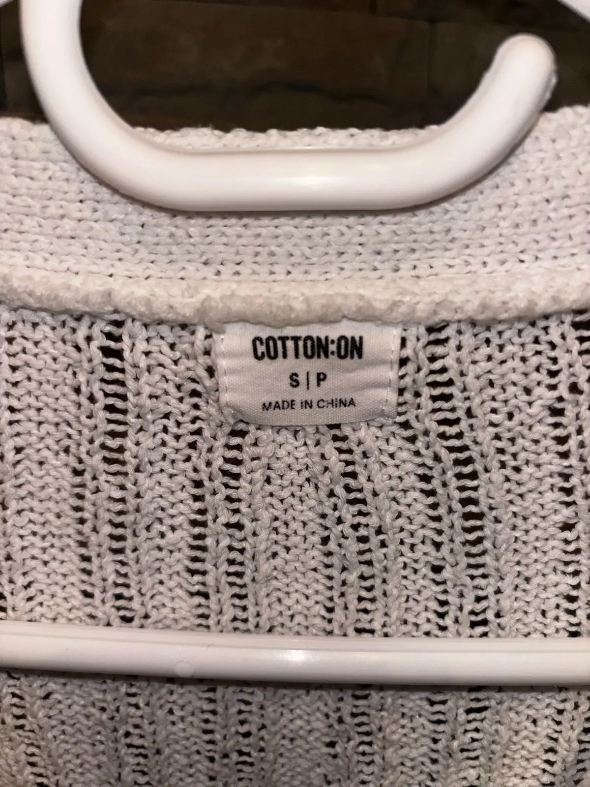 Cotton On White Knit Cardigan
