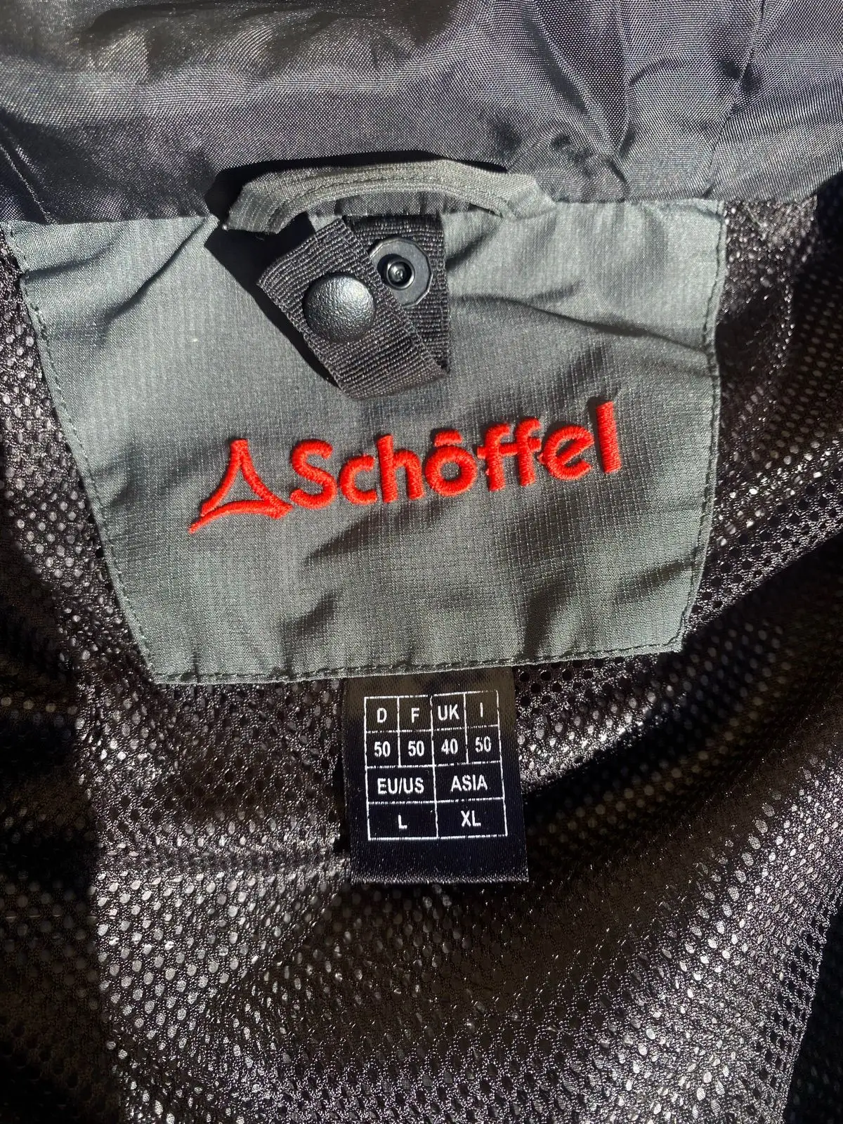 Schöffel Hooded Outdoor Jacket Black and Red