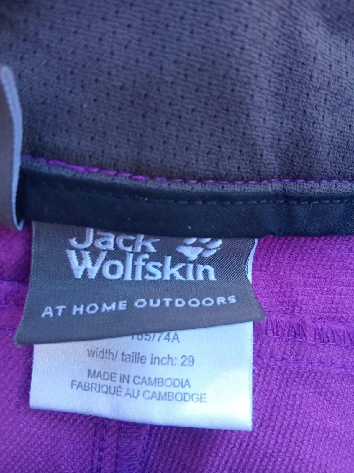 Jack Wolfskin Flex Shield Purple Softshell Shorts