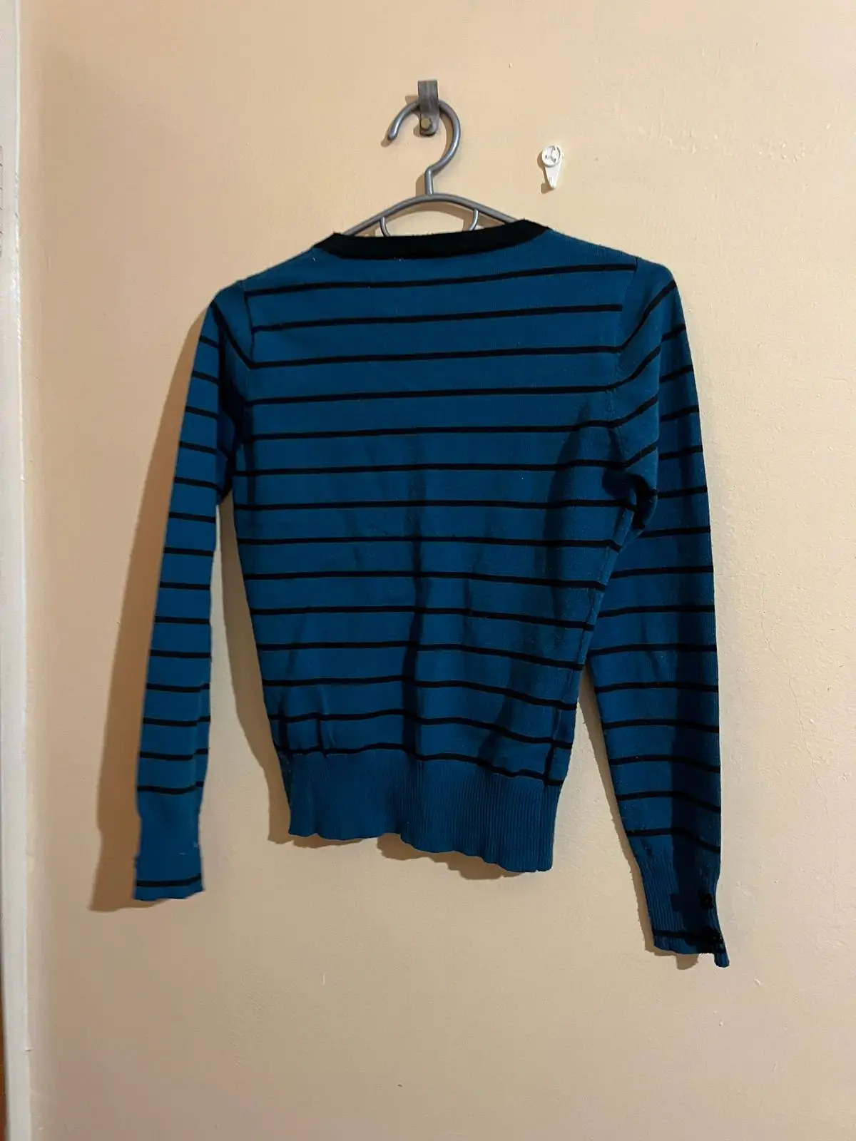 Blue Striped Cardigan