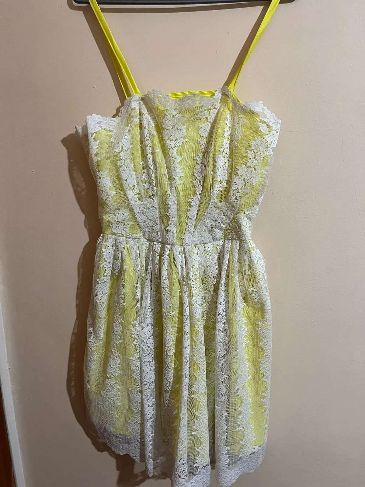 Legit Yellow Lace Dress
