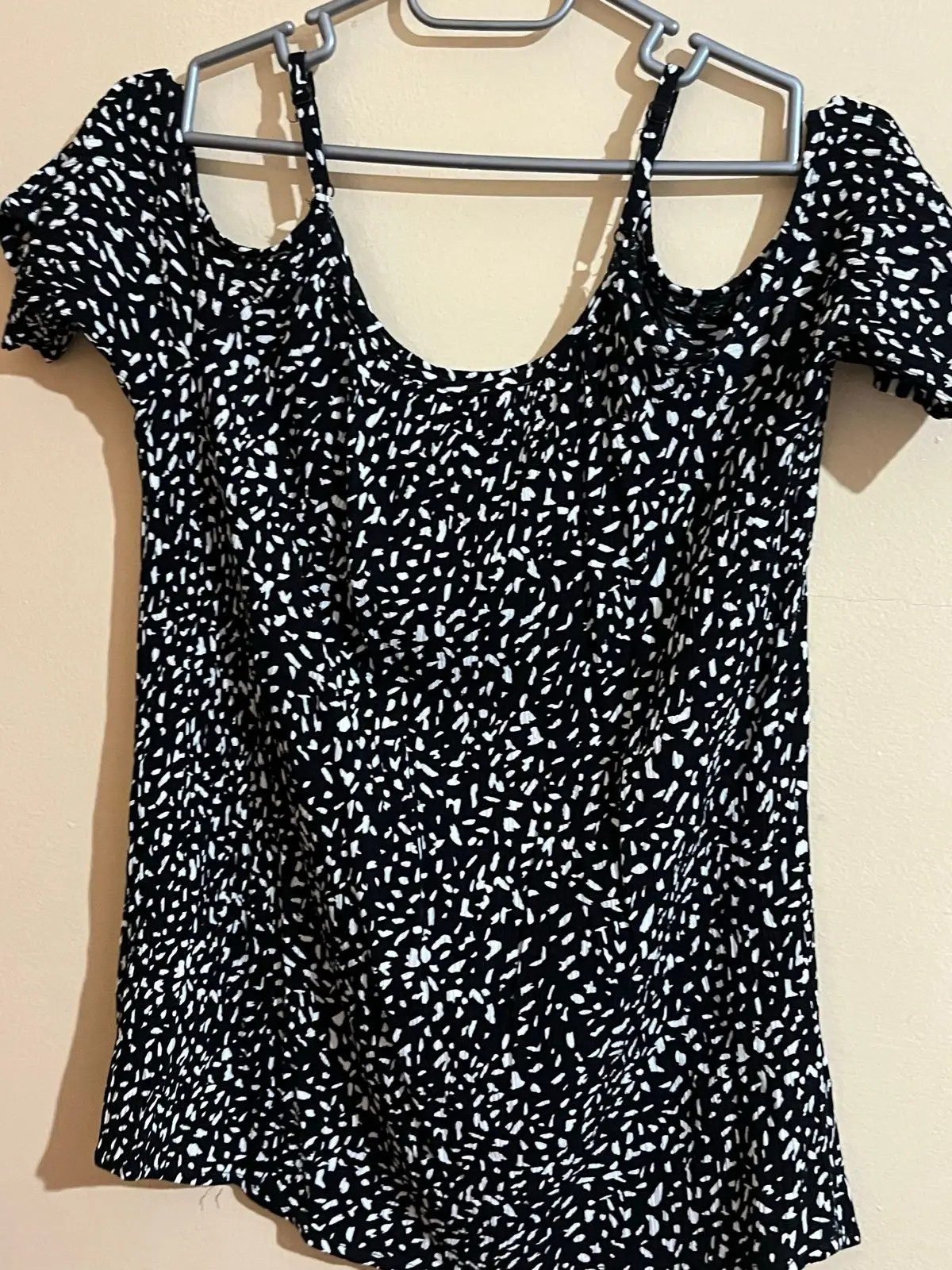 Ackermans Black and White Patterned Top