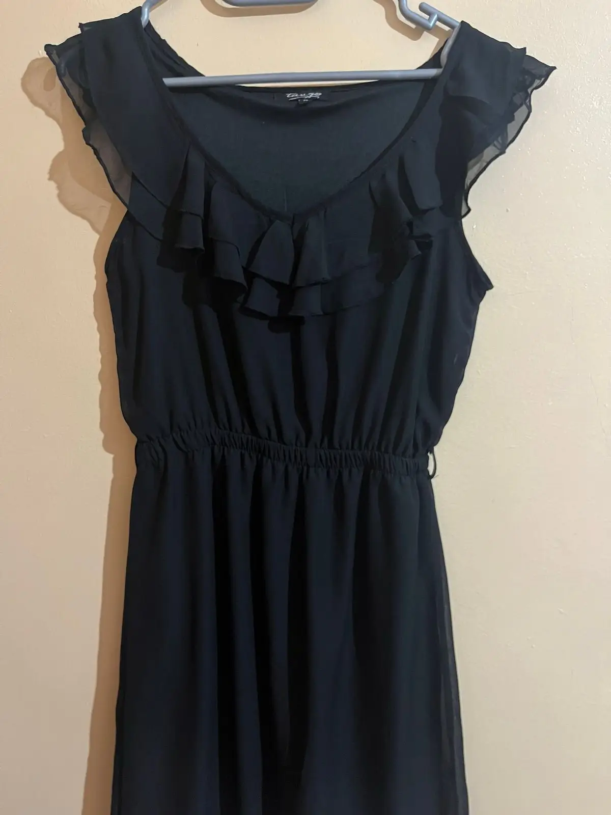 Ackermans Black Ruffled Dress