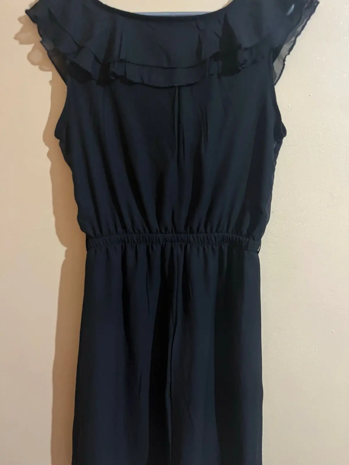 Ackermans Black Ruffled Dress
