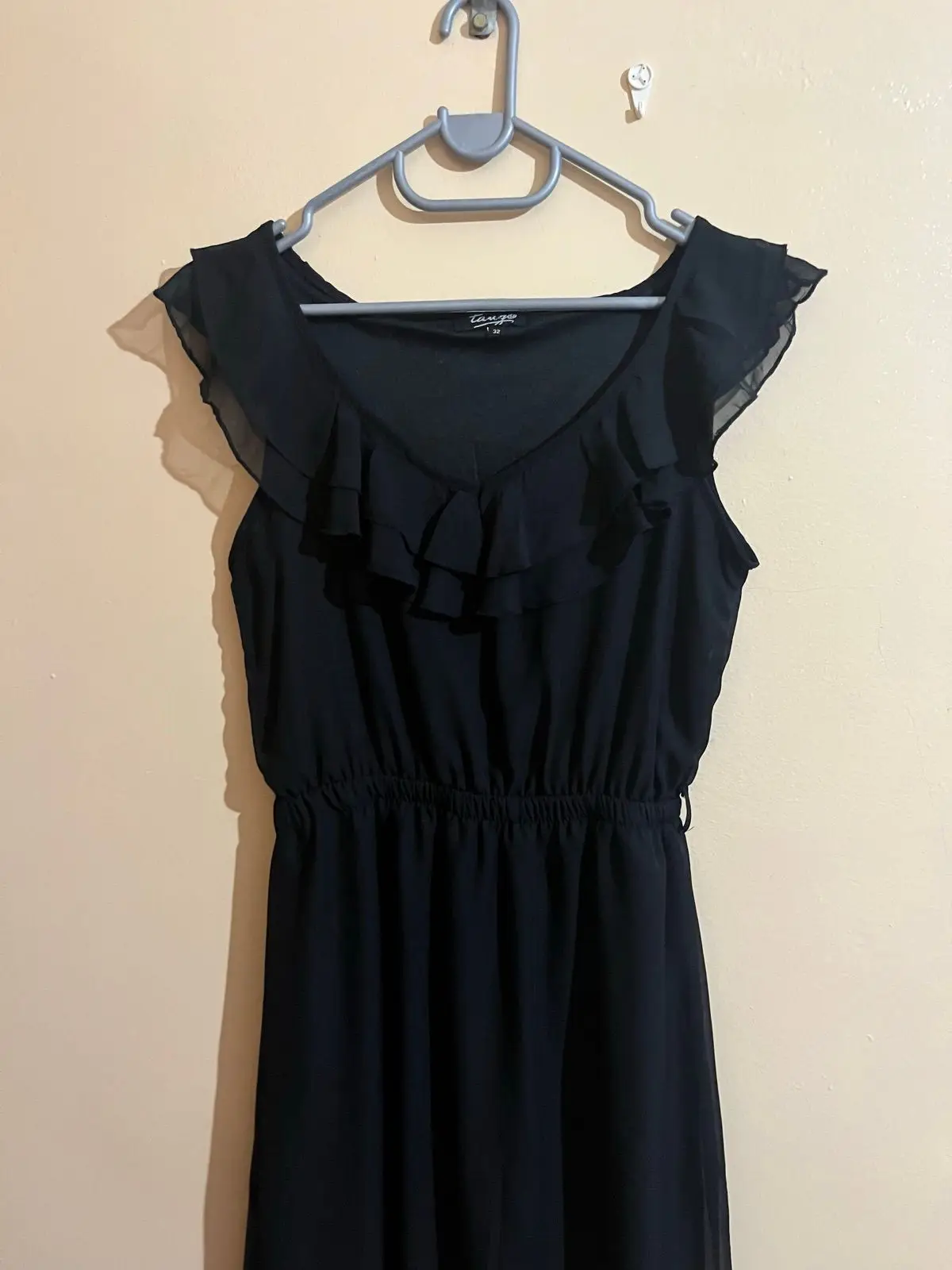 Ackermans Black Ruffled Dress