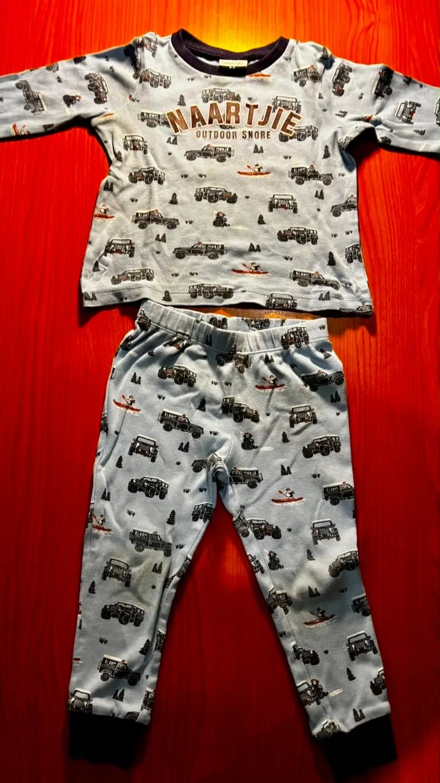 Naartjie Kids Outdoor Snore Pajama Set