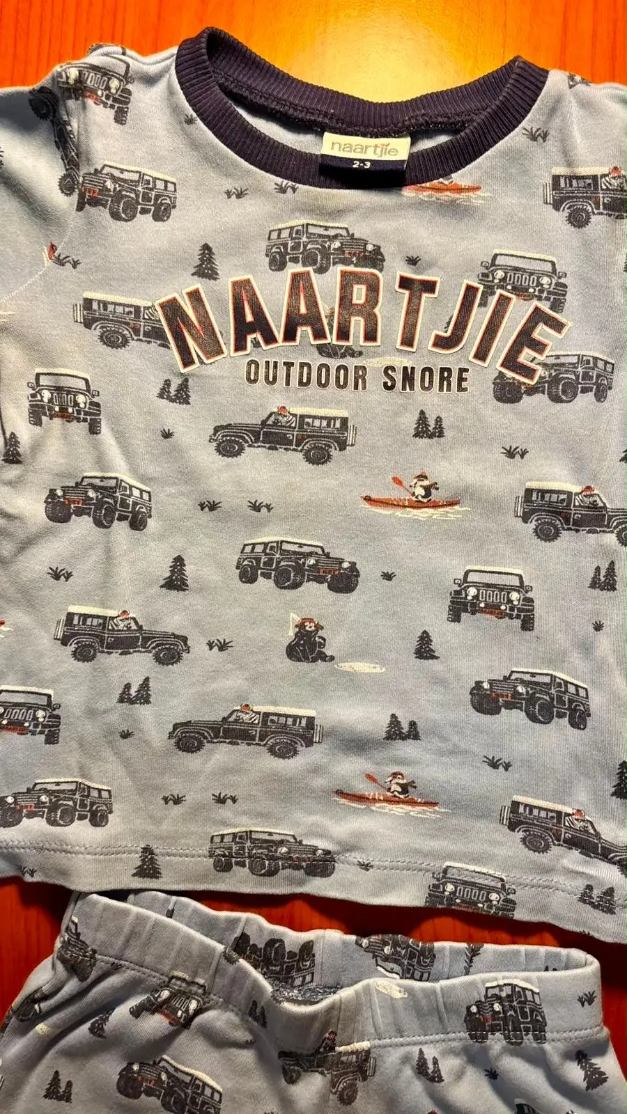 Naartjie Kids Outdoor Snore Pajama Set