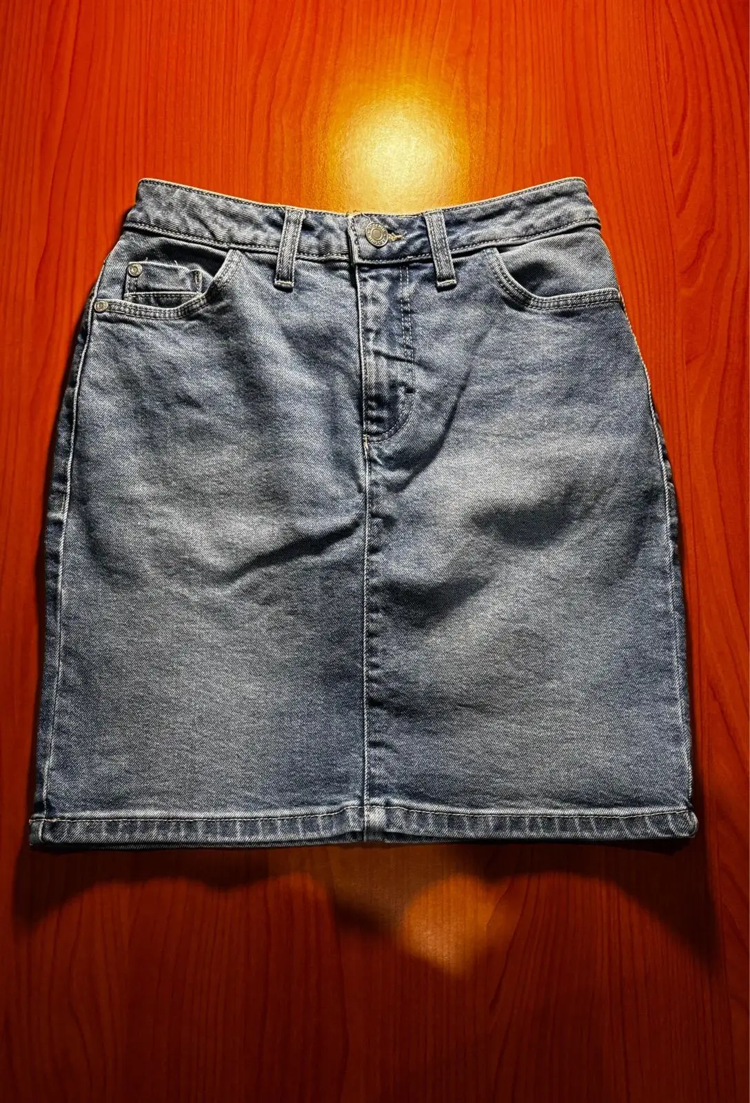 Zara Blue Denim Mini Skirt