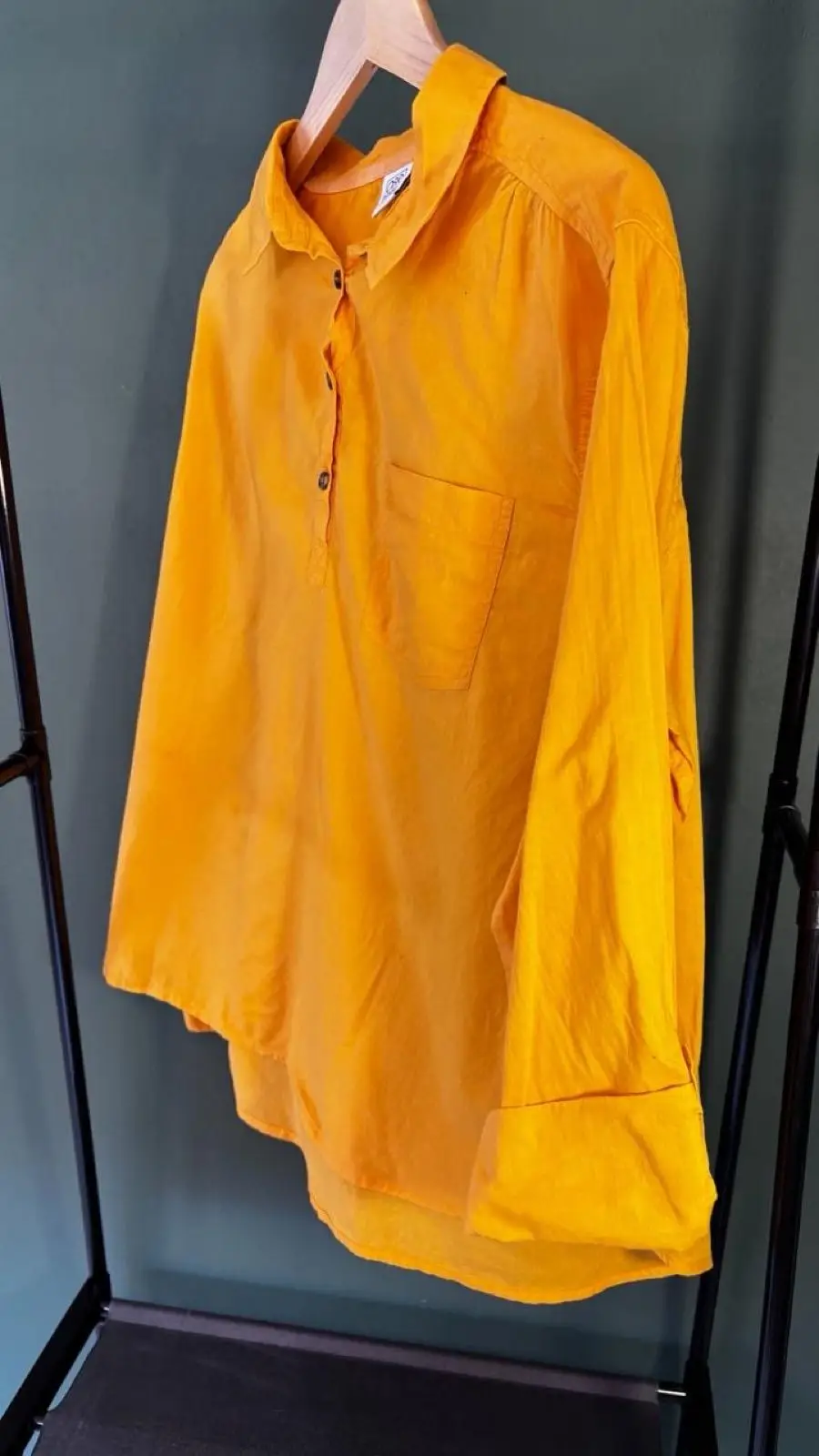 Truworths OBR Denim Yellow Long Sleeve Shirt