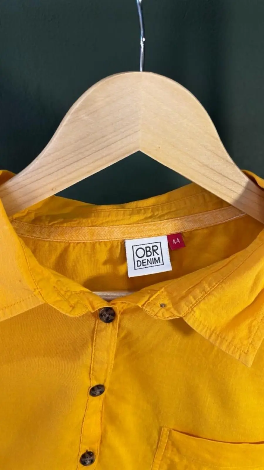 Truworths OBR Denim Yellow Long Sleeve Shirt