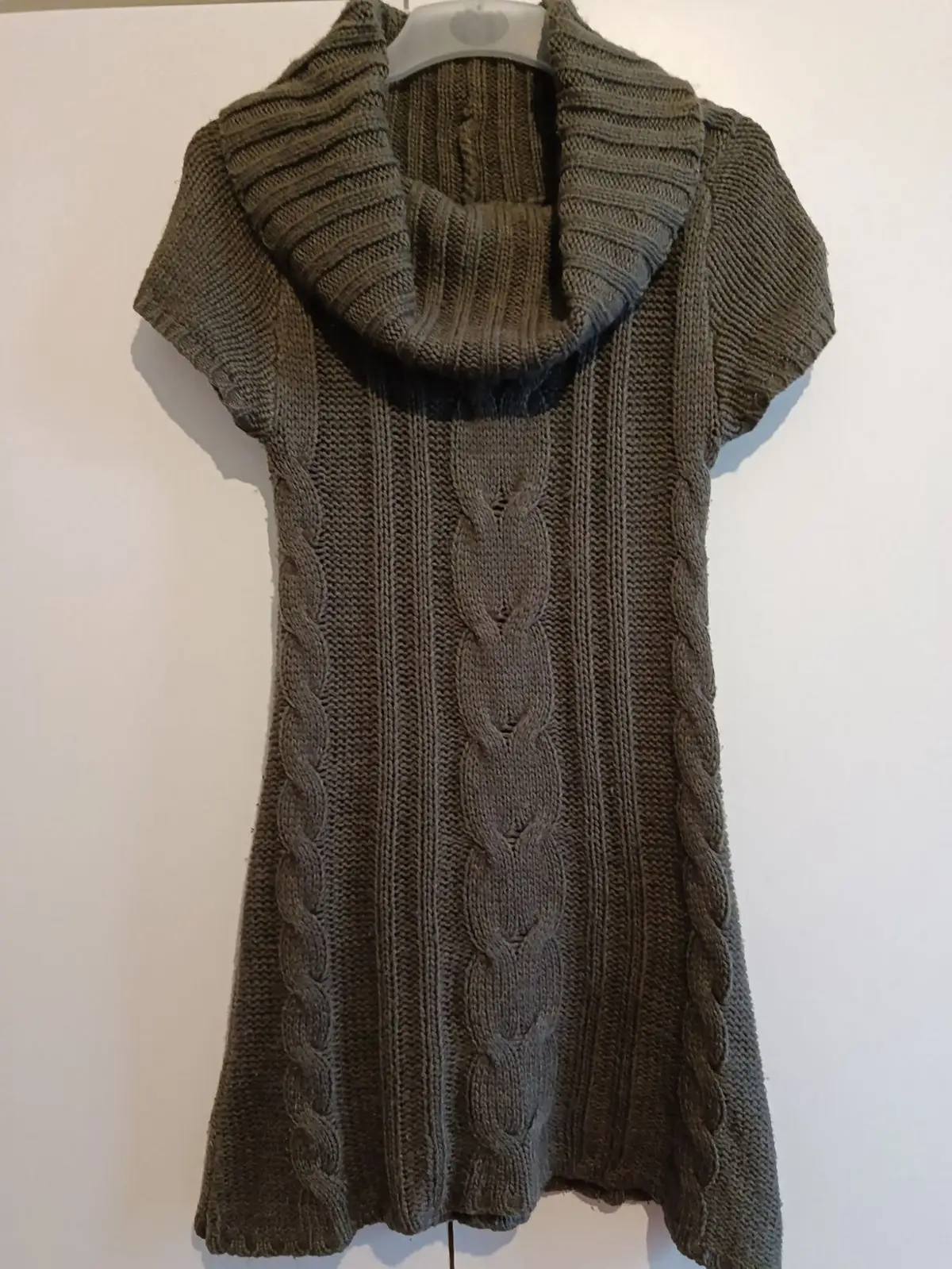 Knitted Olive Green Dress