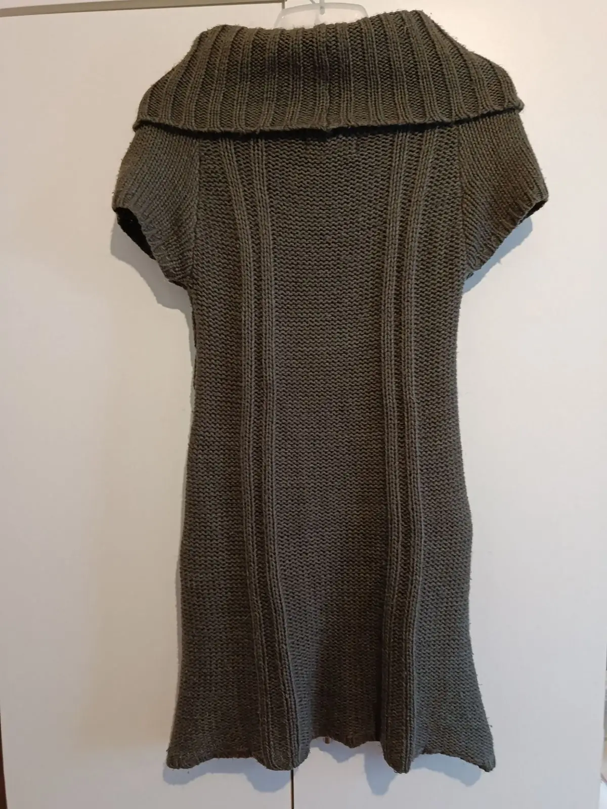 Knitted Olive Green Dress