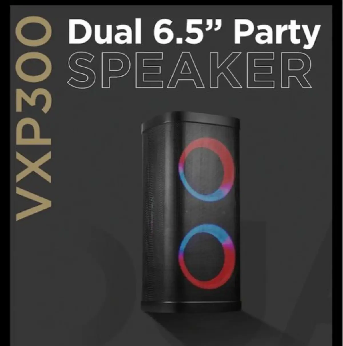 VolkanoX VXP300 Dual 6.5″ Party Speaker – Black