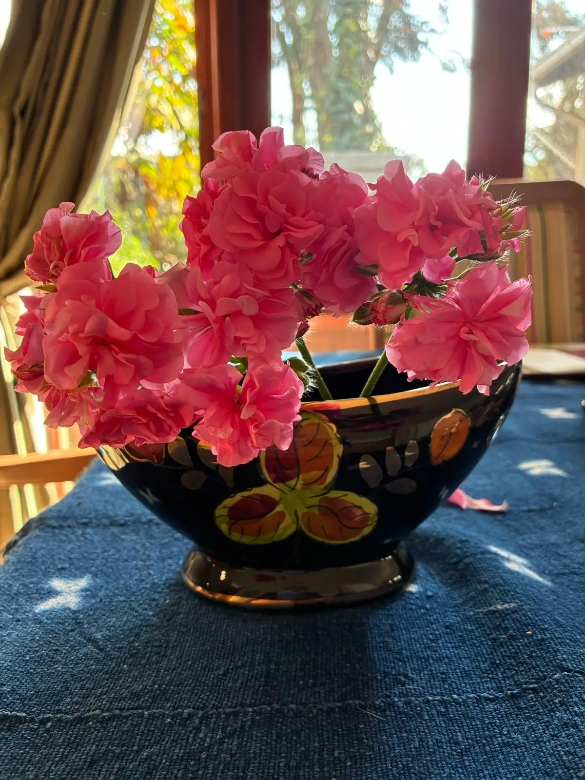 Vintage Hand-Painted Ceramic Bowl