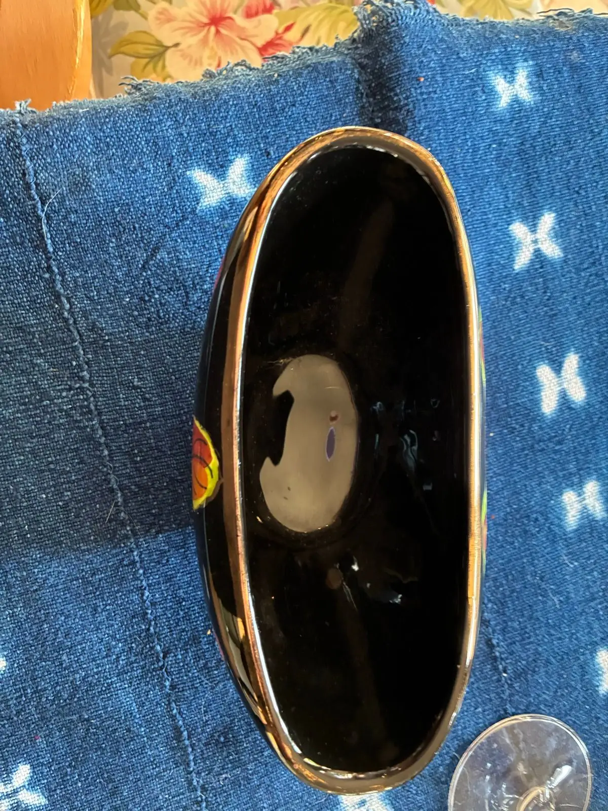 Vintage Hand-Painted Ceramic Bowl