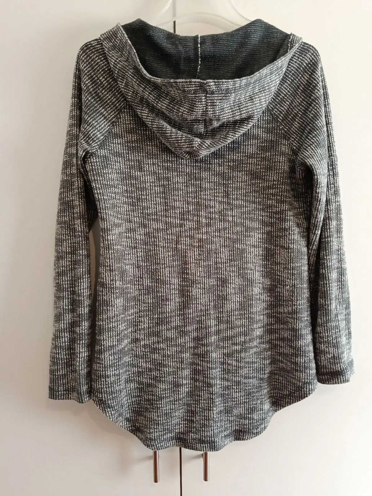 Inspired Hearts Grey Lace-Up Knit Hoodie