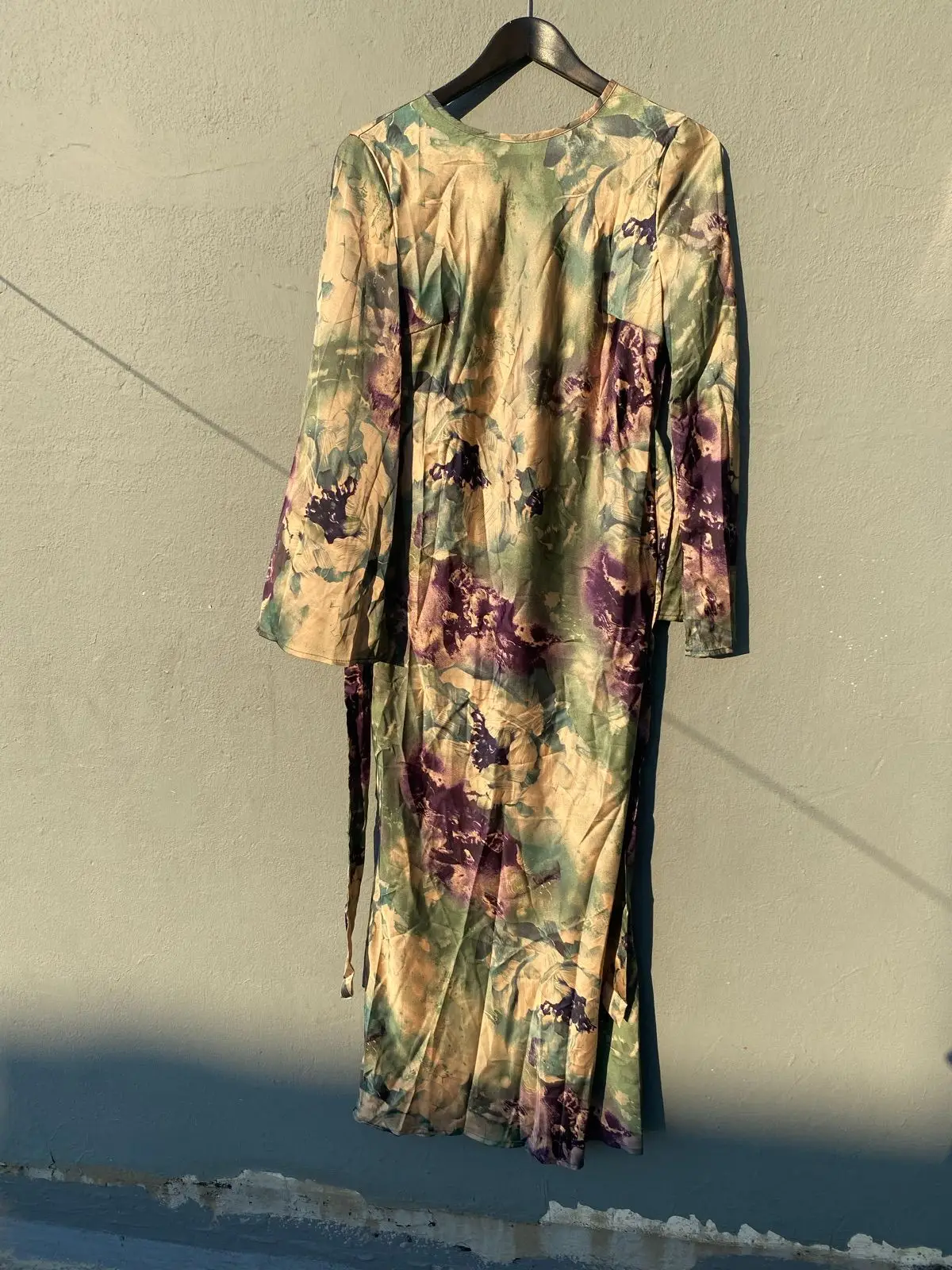 Shein Floral Long Sleeve Maxi Dress