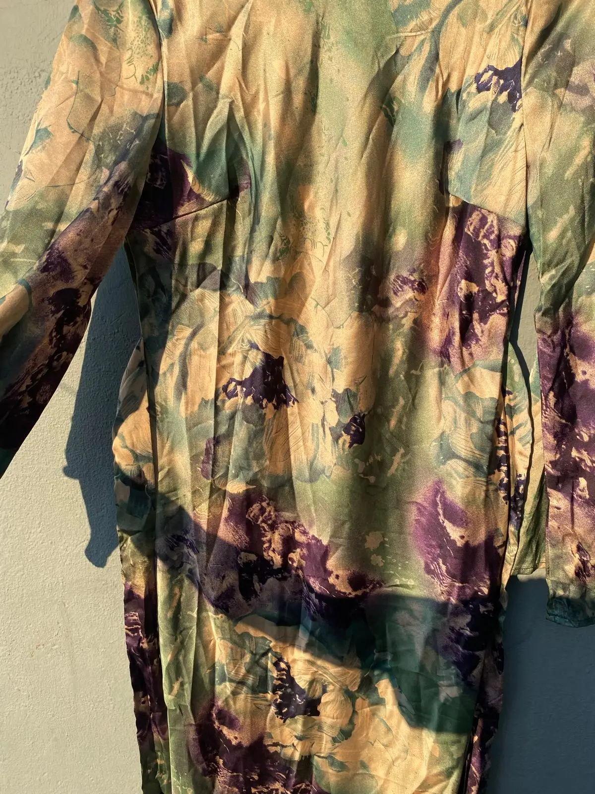 Shein Floral Long Sleeve Maxi Dress