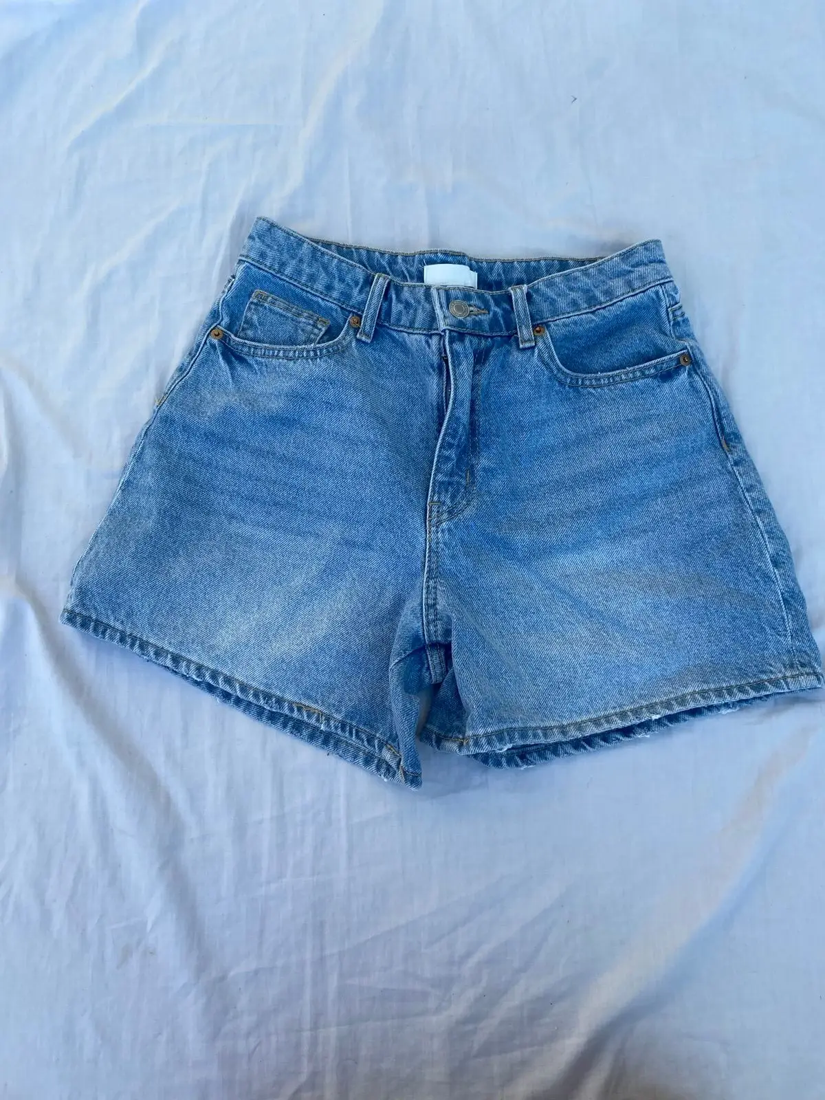 H&M Light Wash Denim Shorts