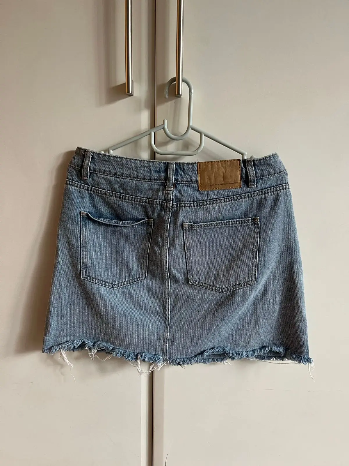 Factorie Light Wash Denim Mini Skirt