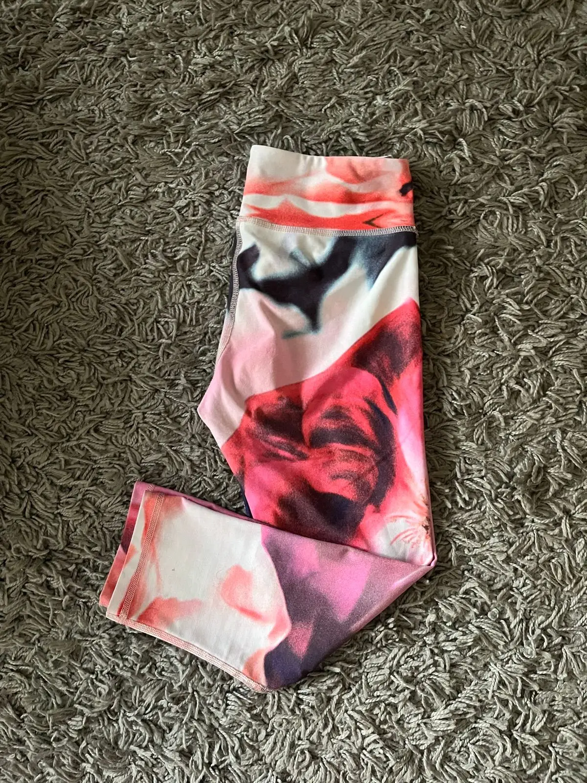 Floral Print Cropped Activewear Leggings